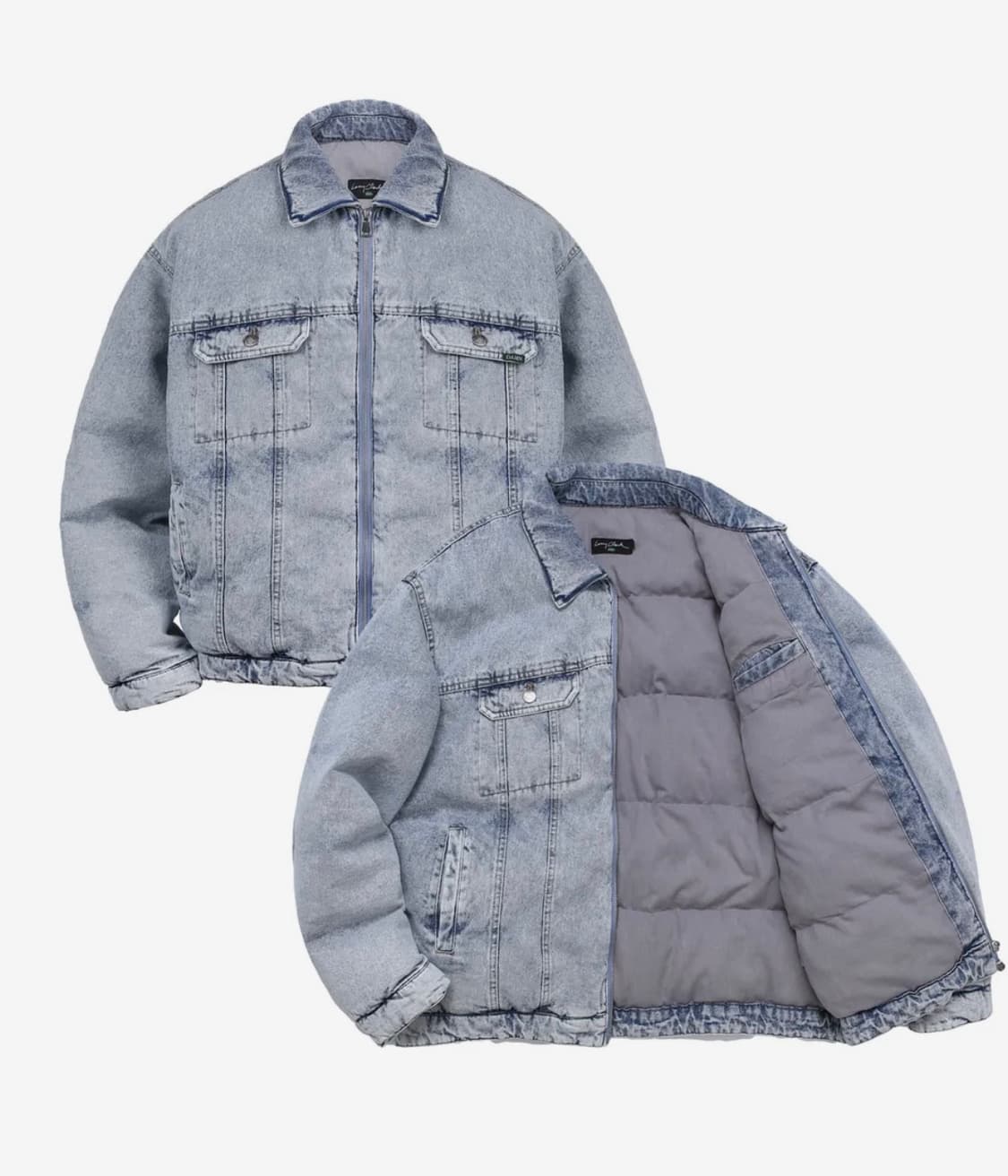 발렌시아가 맛 Lany Clark 데님 트러커 패딩 L -XL 상품이미지1