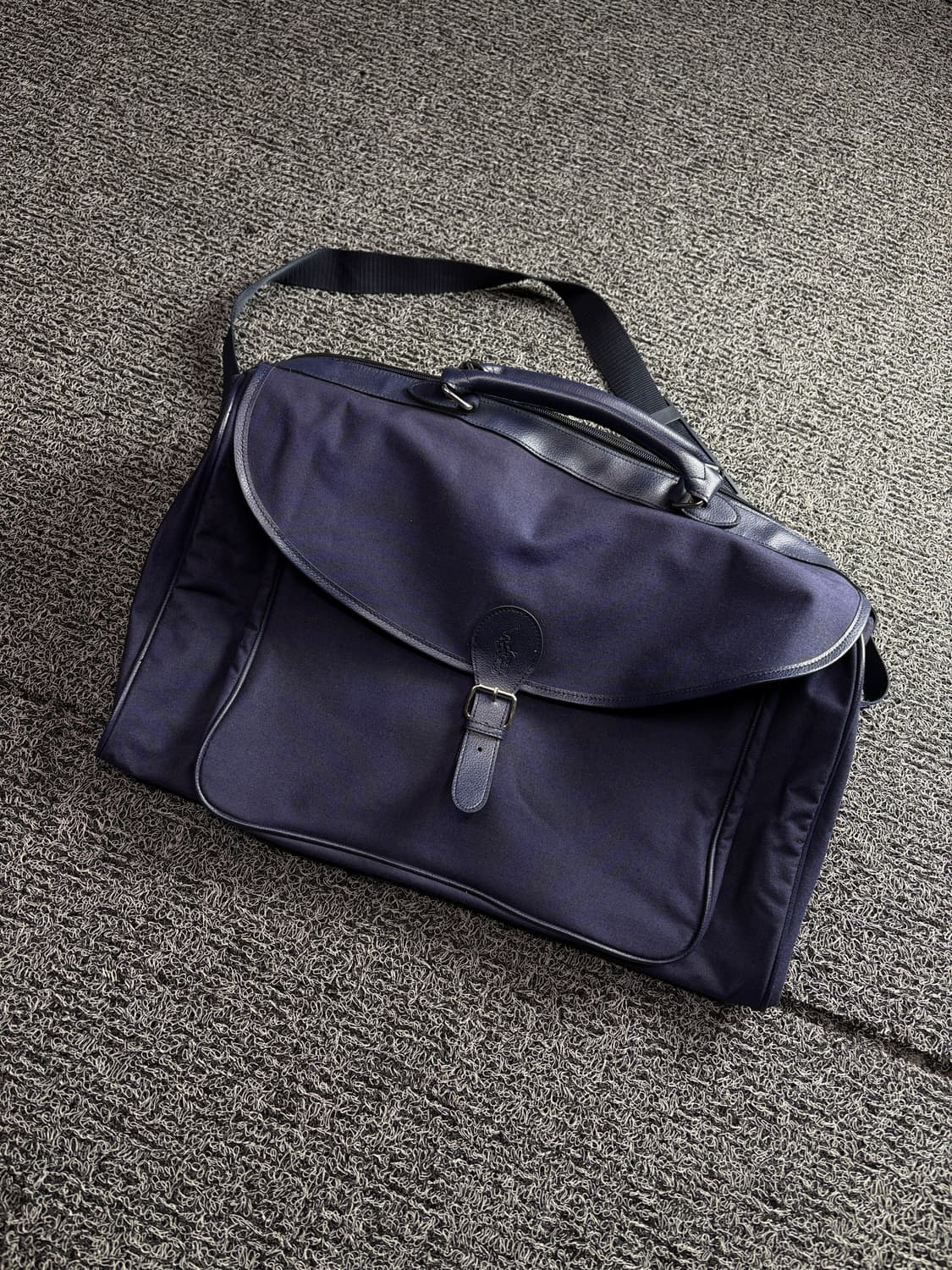 폴로 랄프로렌 가죽로고 보스턴 백 네이비 3369 상품이미지1