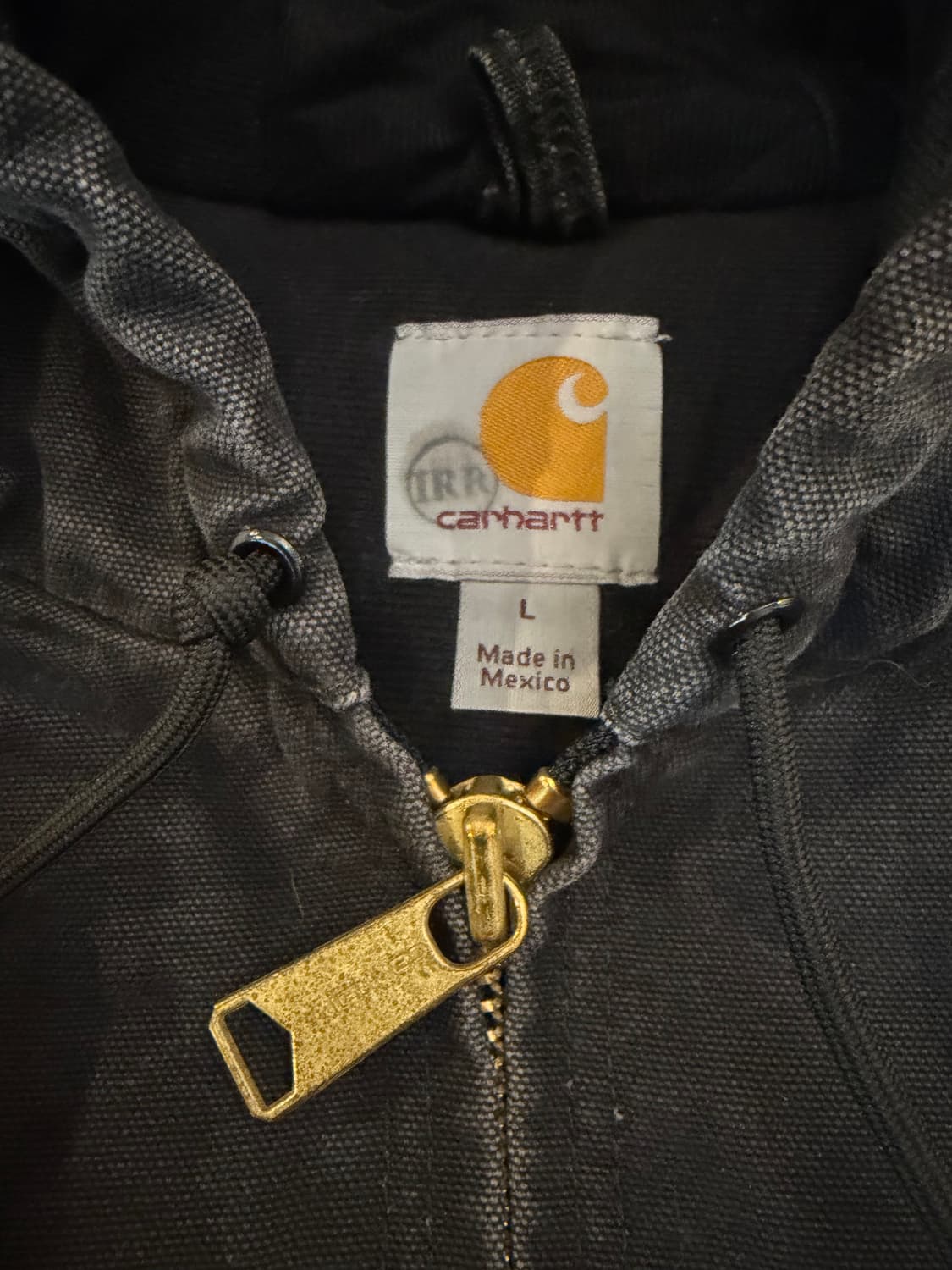 칼하트 액티브 샌드스톤 후드 워크자켓 J130 블랙 상품이미지5