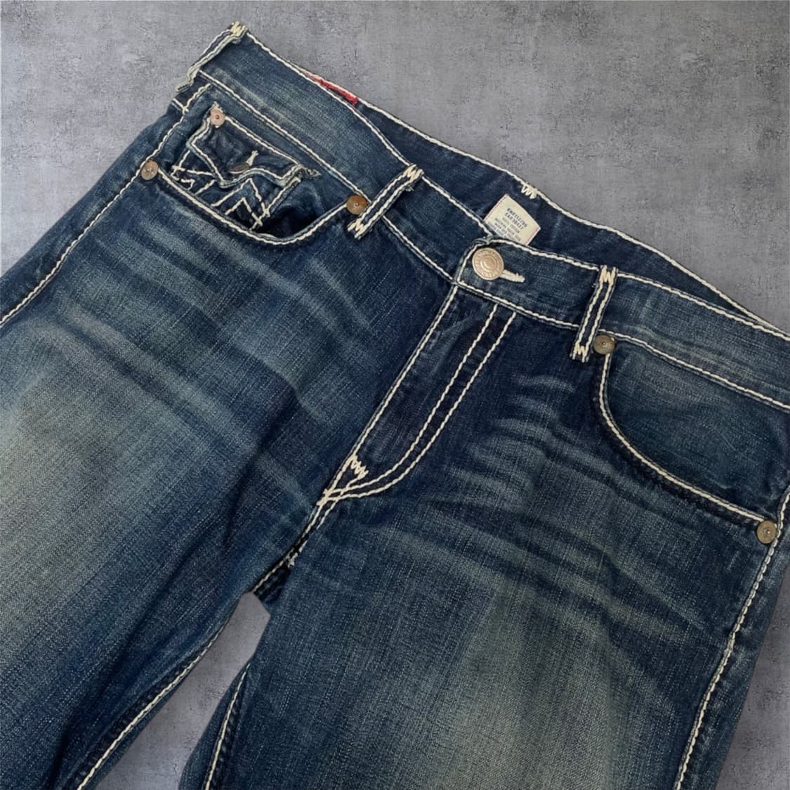 트루릴리전 중청 빌리 자이언트 빅티 워싱 데님팬츠 40 상품이미지2