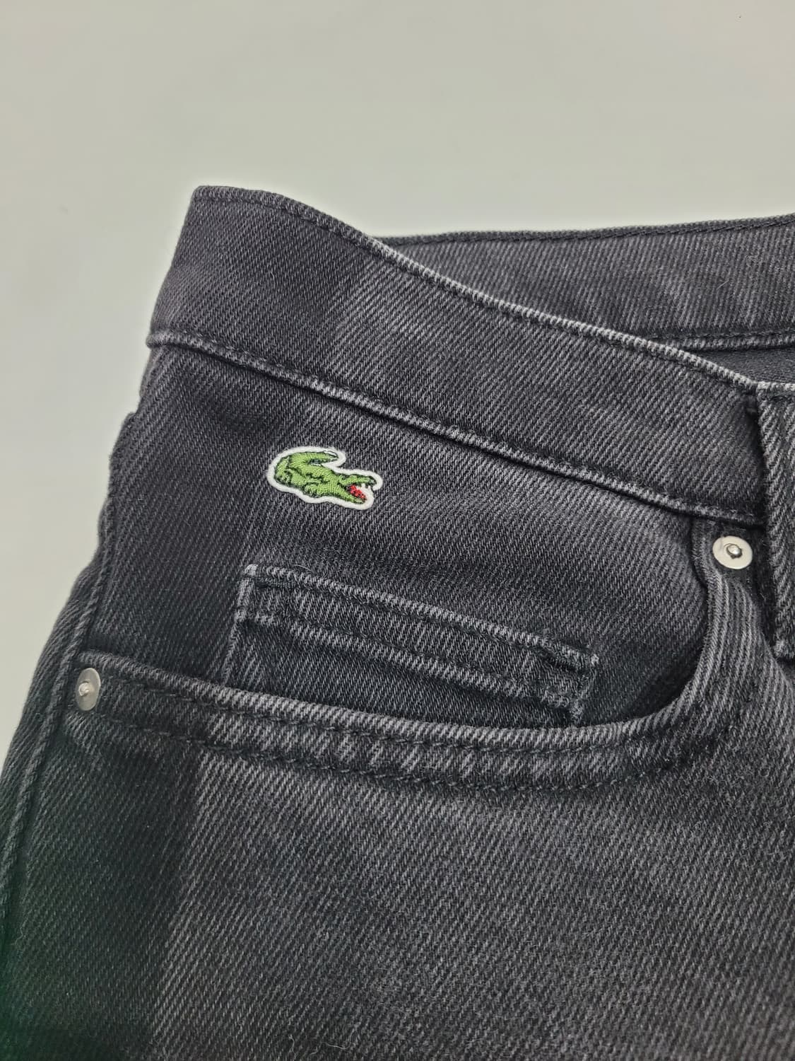 LACOSTE 라코스테 투톤 블랙진 데님 청바지 / 여 26
 상품이미지4