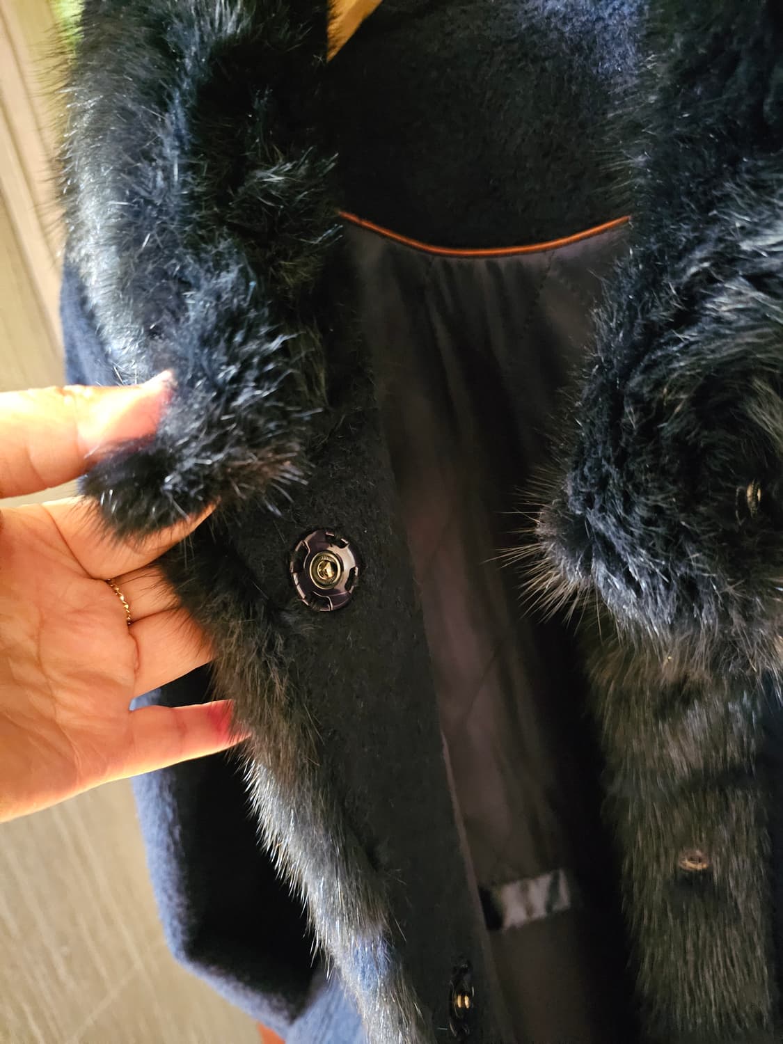 천연 머스크렛 수리알파카 코트 상품이미지3