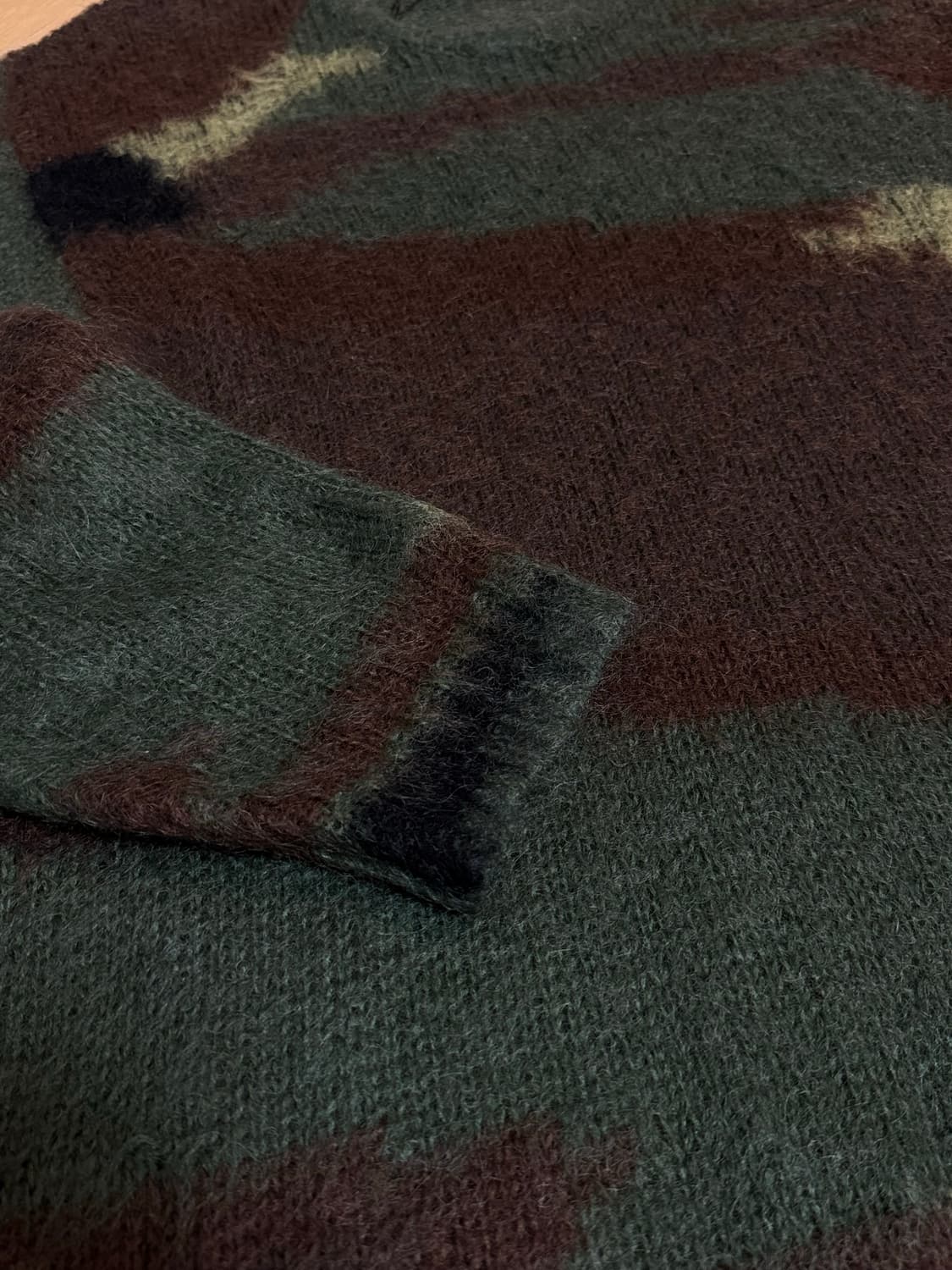 [XL] 슈프림 준야 와타나베 21fw 브러쉬드 카모 스웨터 올리브 상품이미지3