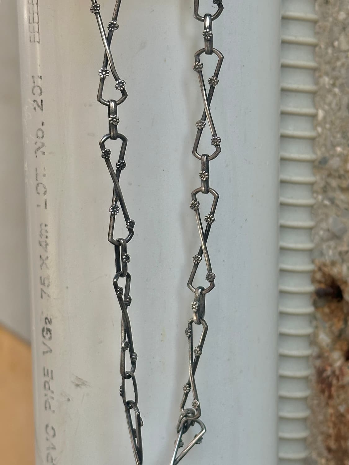 Vintage 925silver chain necklace 상품이미지2