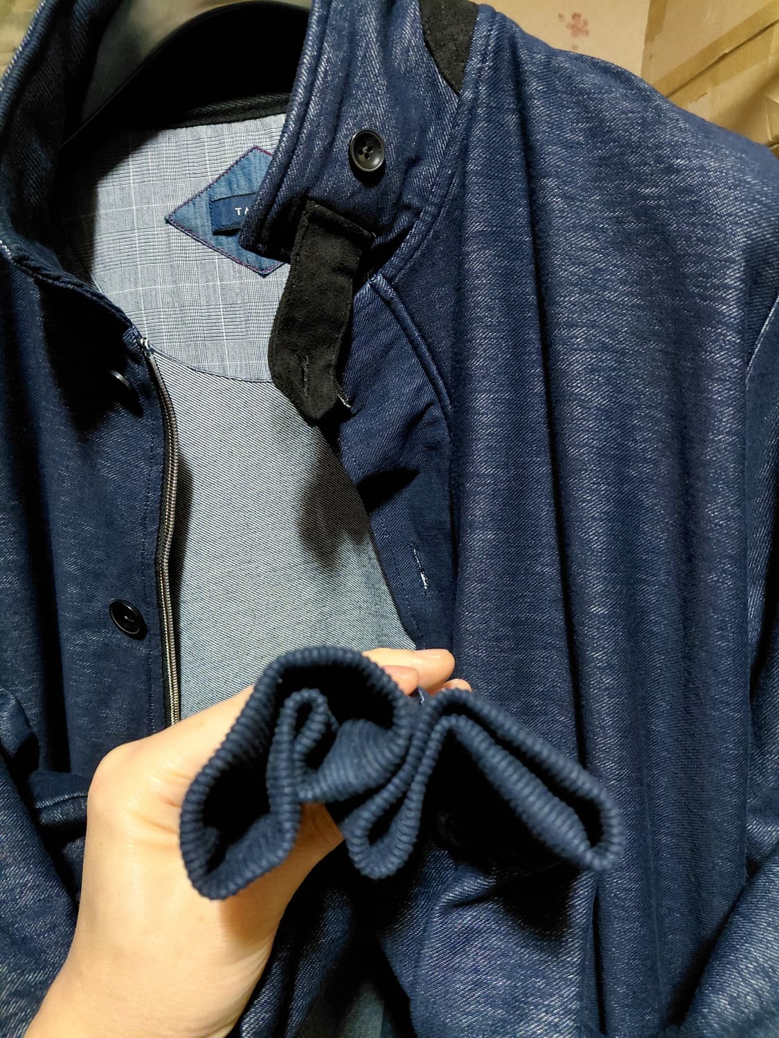 [TAKA Q]데님 헤링턴 자켓 XL(105)사이즈 상품이미지9