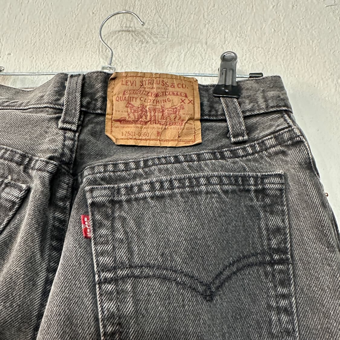 리바이스 USA 90's 17501-0660 데님 흑청바지 여성 26 상품이미지2