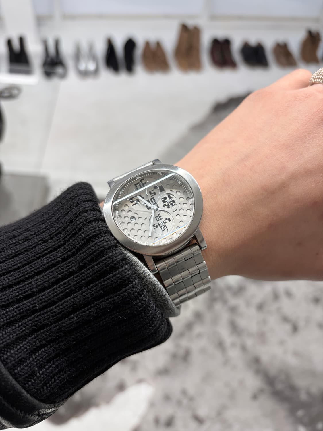 1990’s 장폴고티에 메탈 실버 시계 상품이미지3