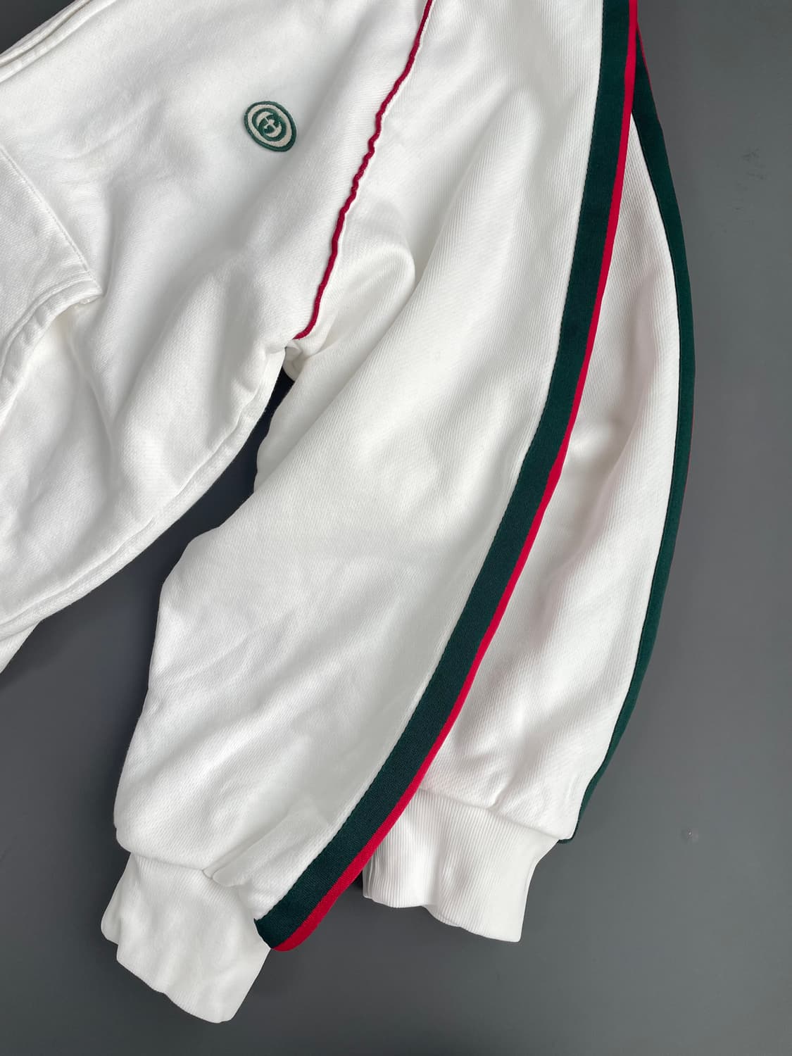 [L] GUCCI 구찌 웹 스트라이프 코튼 스웨트셔츠 집업 자켓 상품이미지6