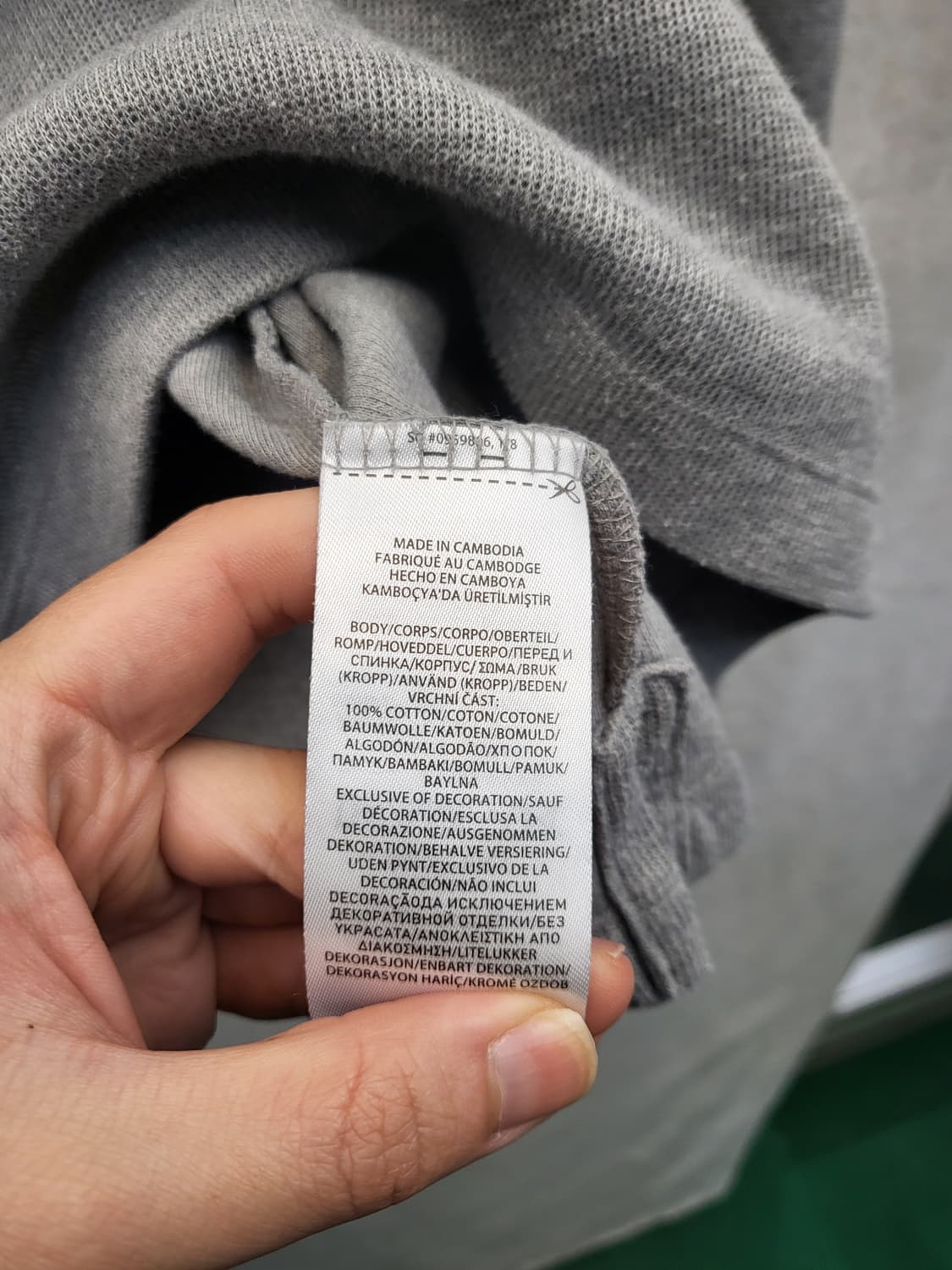 폴로 랄프로렌 그레이 하프집업 맨투맨 상품이미지4