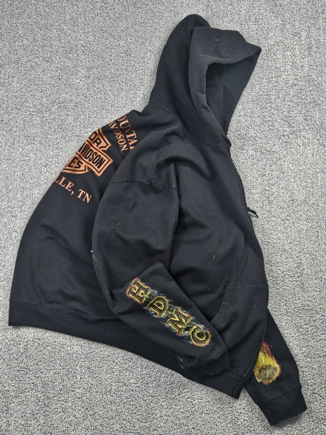 할리데이비슨 스모키마운틴메리빌 플레임 후드집업 ( 2XL )/ 10478 상품이미지5