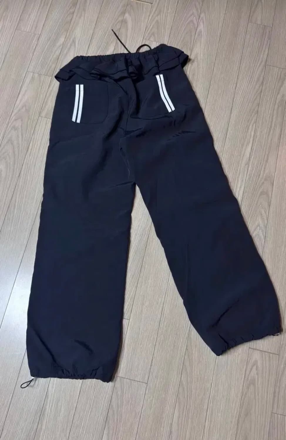 셋업이엑스이 FRILL SPORTY PANTS / BLACK 기모 있음 상품이미지3