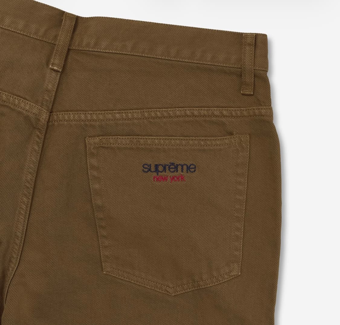 슈프림 배기 진 브라운 상품이미지1