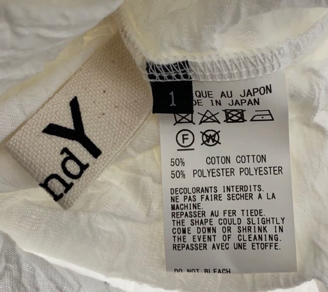 Ground Y 하이넥 슬릿 롱 풀오버 (남녀공용) 상품이미지5