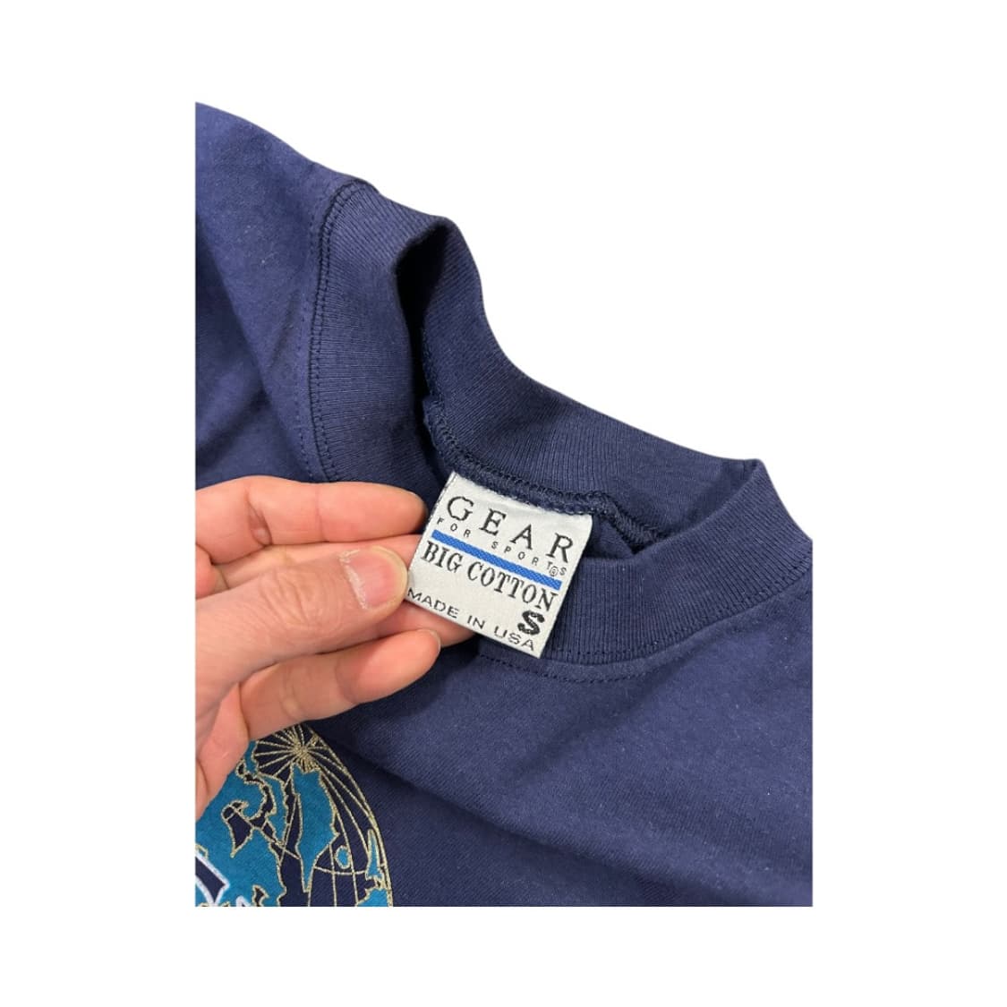 S) 유니버설 스튜디오 네이비 빅로고 프린트 반팔티 T-108 상품이미지3