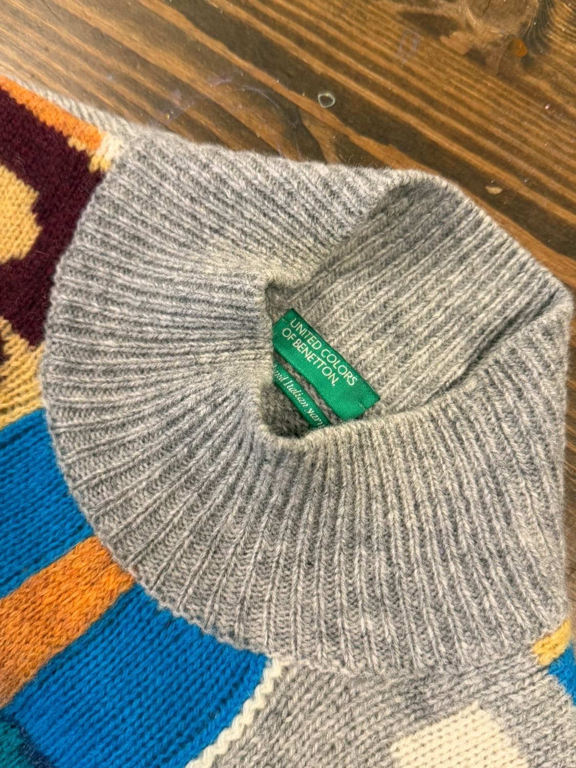 베네통 그래픽 니트 55~66 상품이미지8