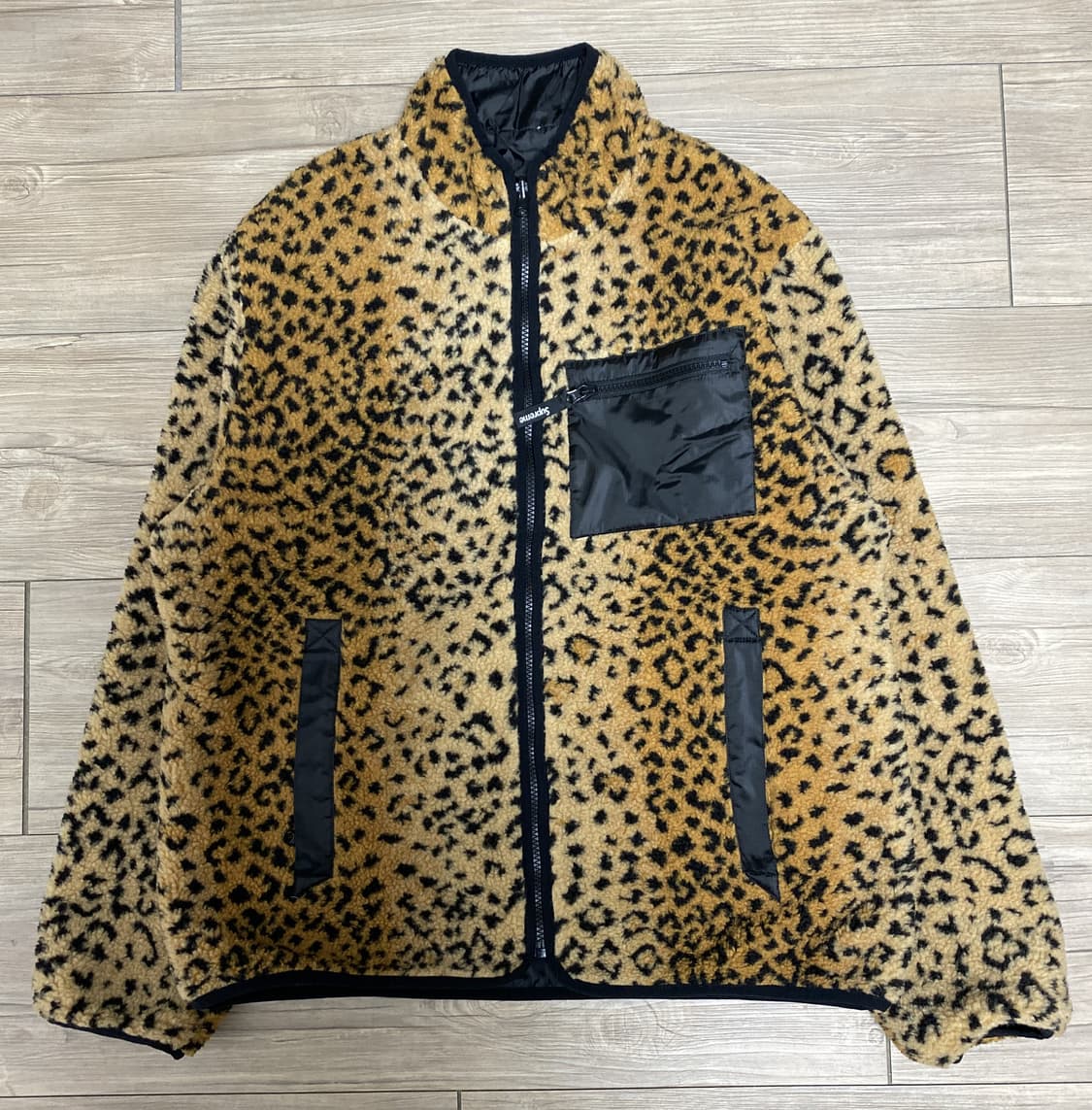 [L] 슈프림 레오파드 리버시블 플리스 새상품 상품이미지1