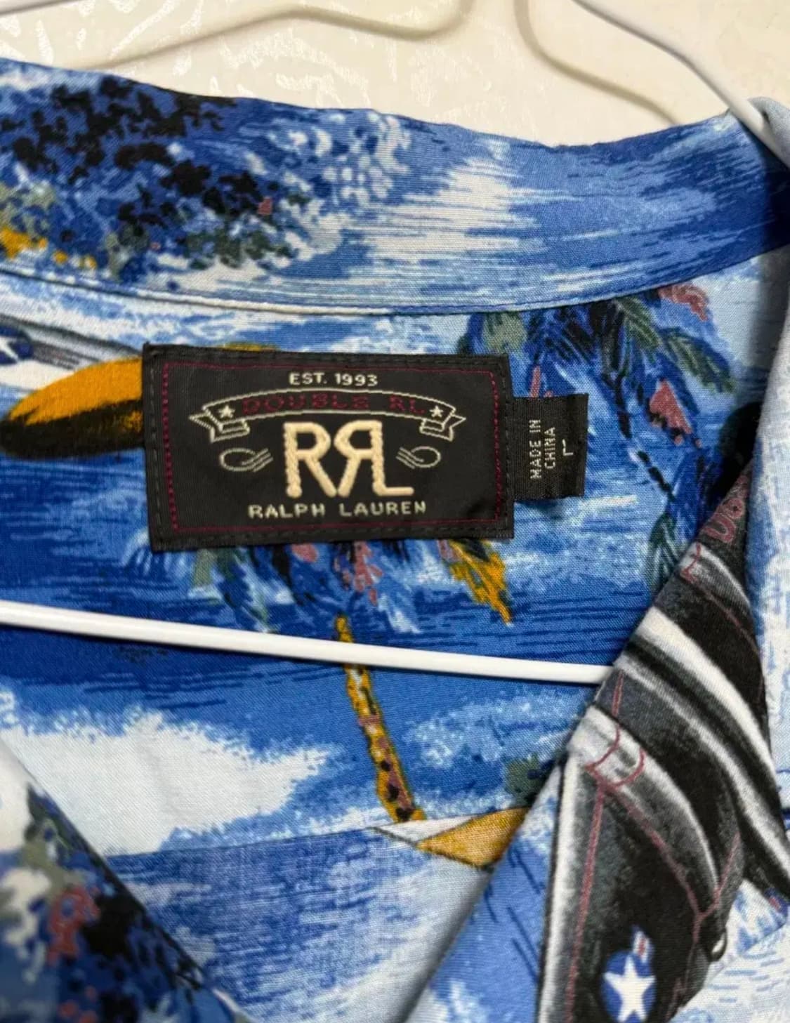 RRL 더블알엘 레이온 하와이안 셔츠 L 상품이미지3