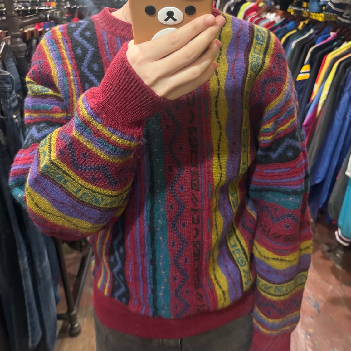 [Hi] 빈티지 아가일 패턴 니트 상품이미지2