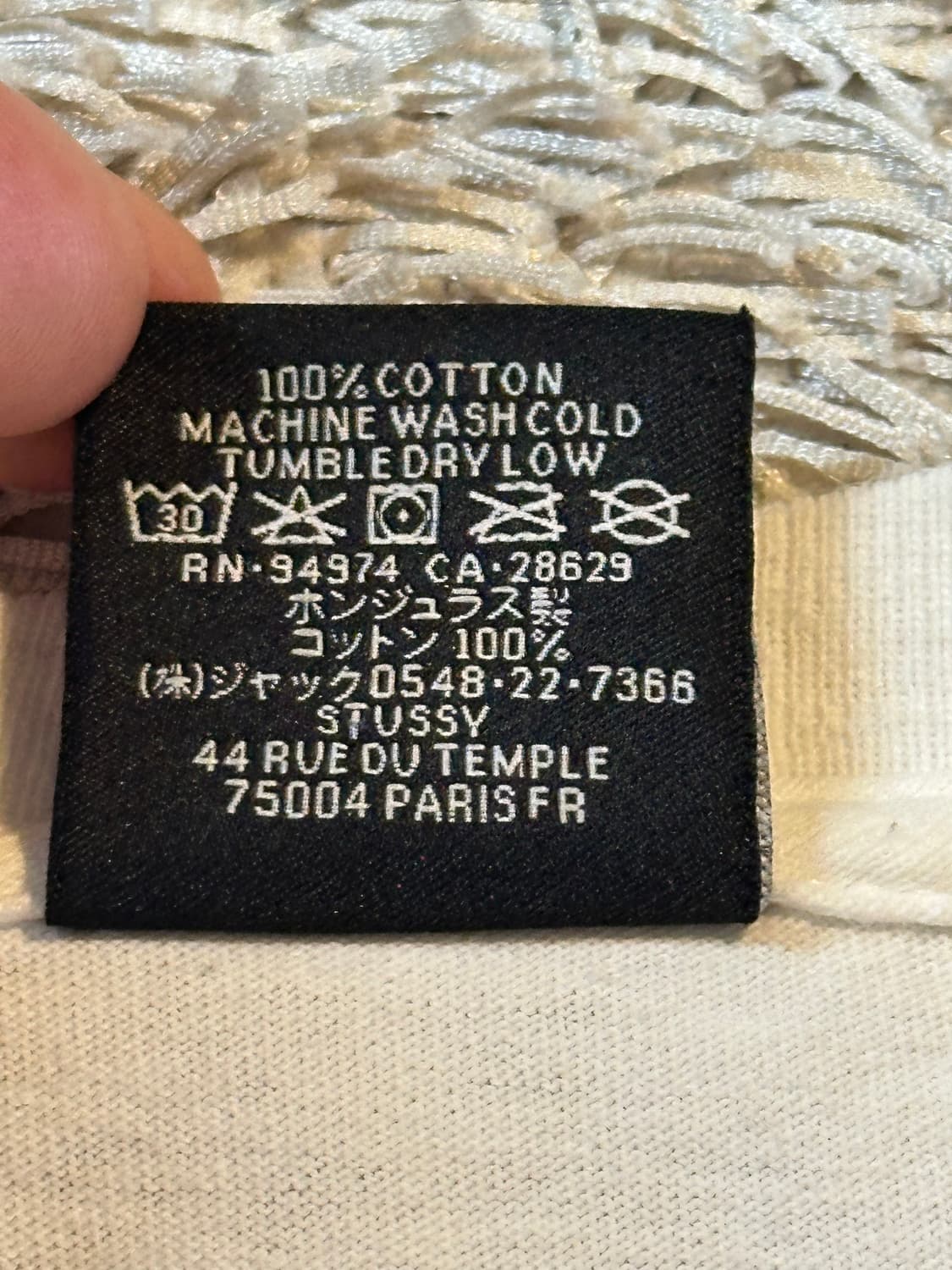 스투시 STUSSY 베이직 로고 롱슬리브 긴팔 화이트 상품이미지10