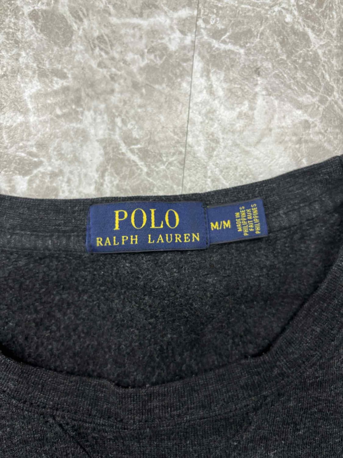 폴로 랄프로렌 차콜 그레이 스웨트셔츠 맨투맨(M) 상품이미지4