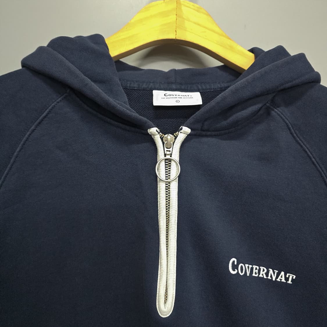 커버낫(COVERNAT)의 하프 집업 후디 L 상품이미지3