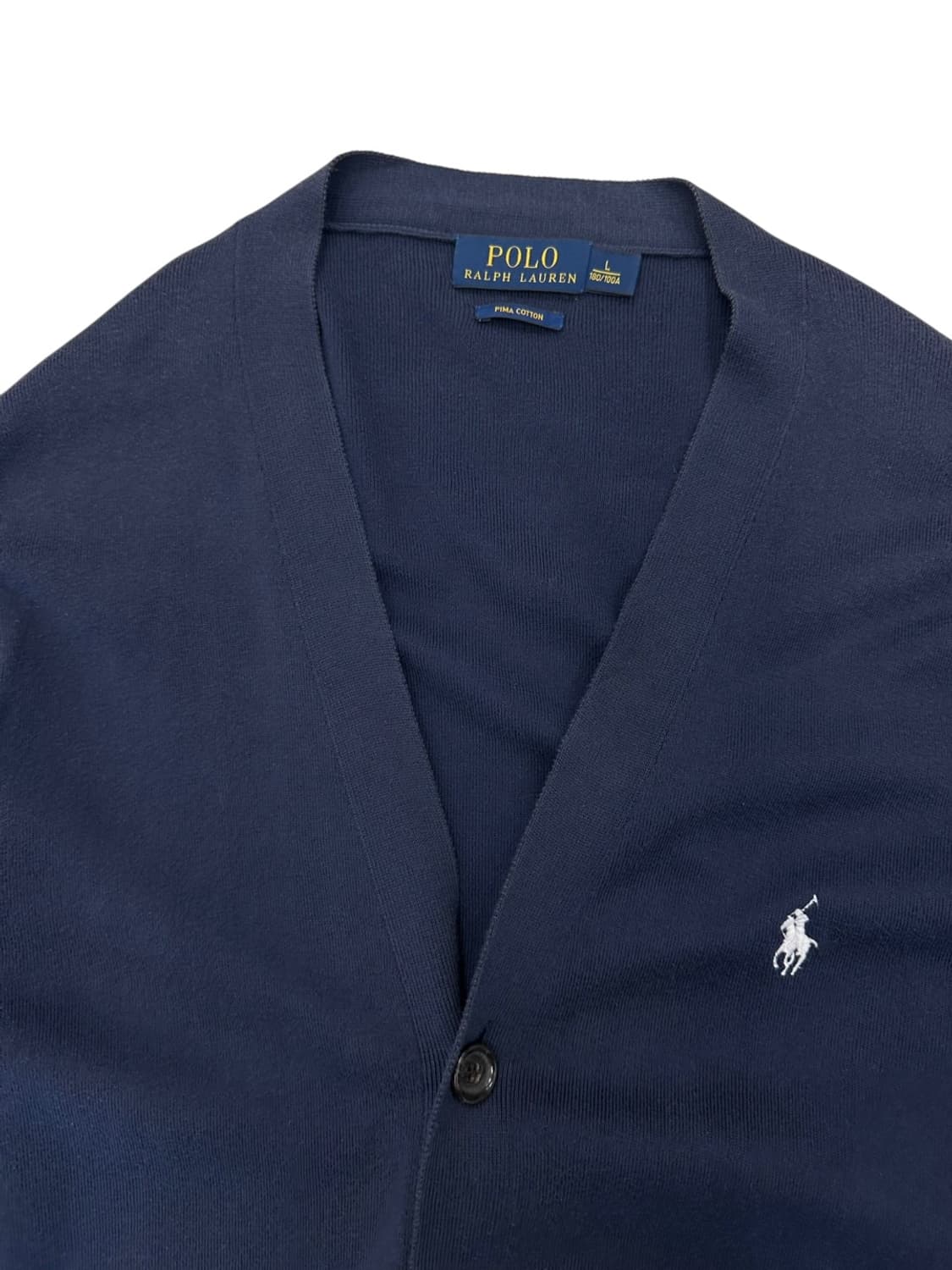 폴로 피마코튼 가디건 네이비 (L) 상품이미지4
