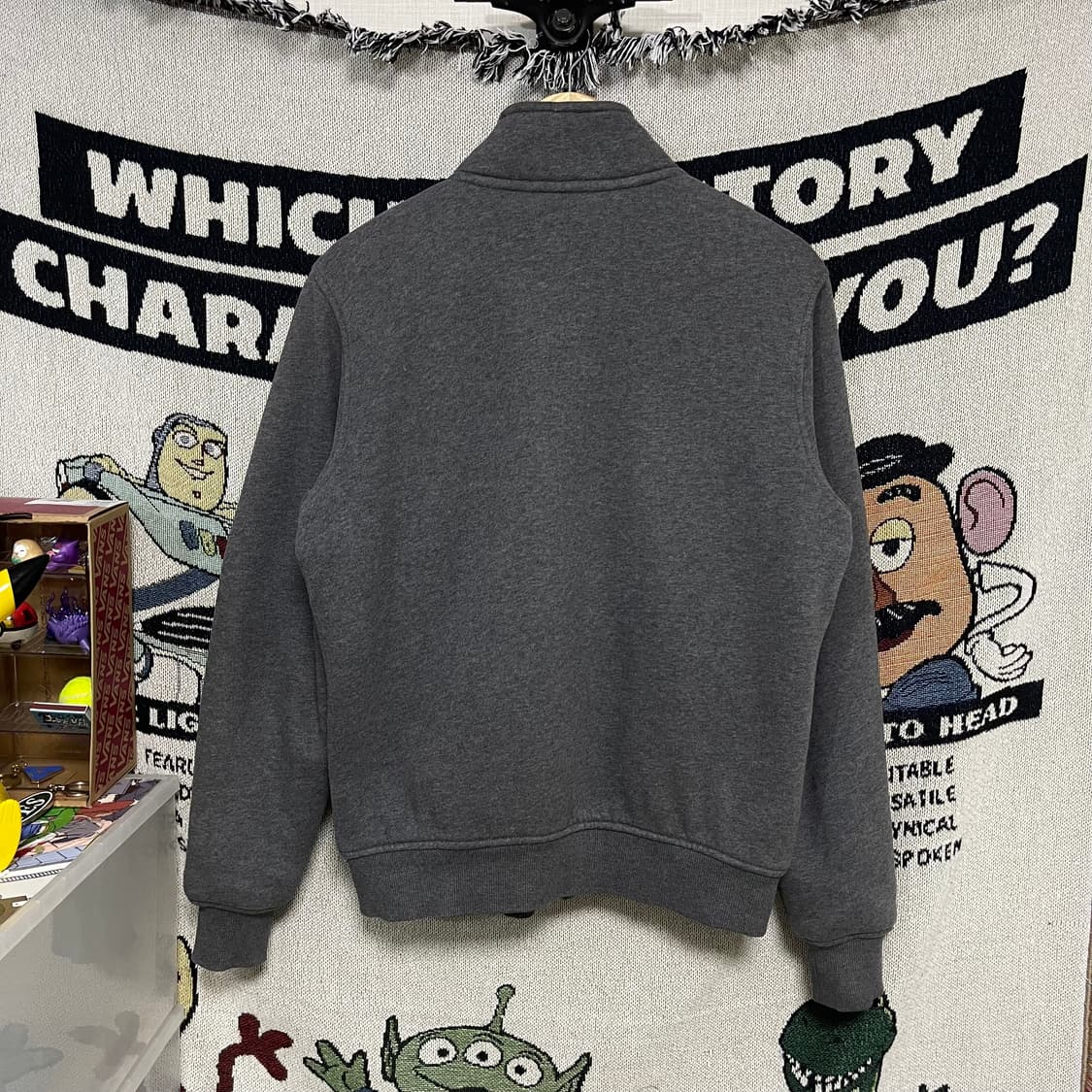 타미힐피거 보아털 그레이 버튼 집업 자켓 상품이미지4