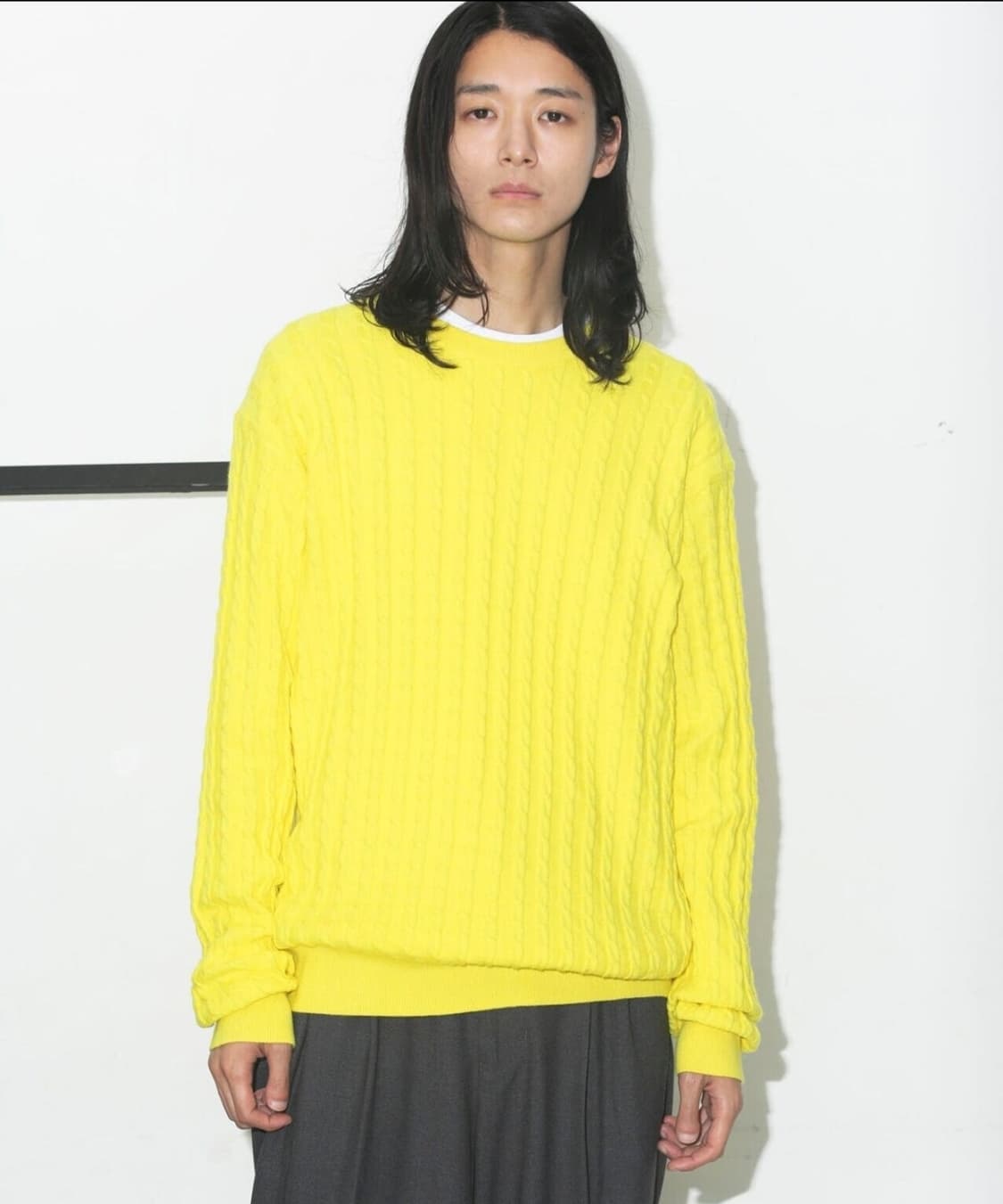 나노 유니버셜 캐시미어 믹스 케이블 니트 상품이미지1