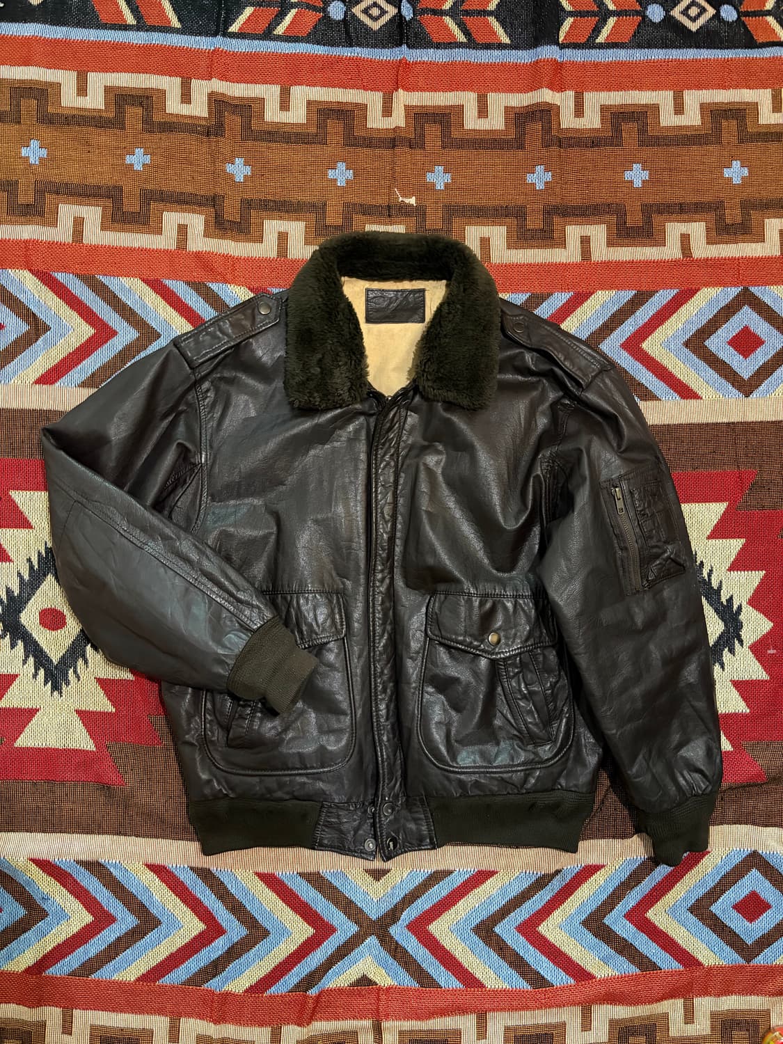 105)카우하이드 플라이트 자켓(g-1, b-15) 상품이미지2