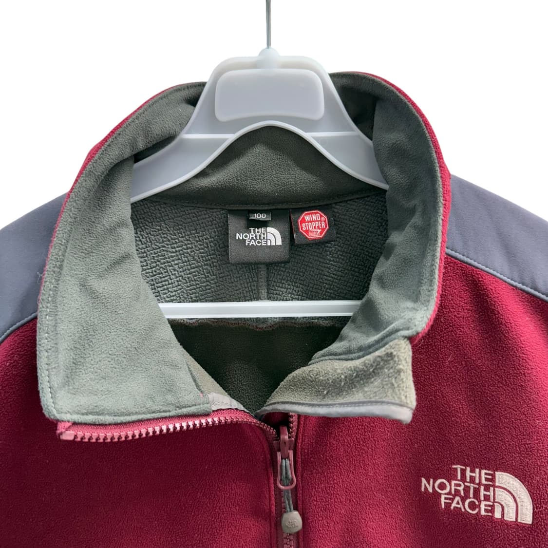 [L] 노스페이스 버건디 윈드스토퍼 플리스 자켓 상품이미지4