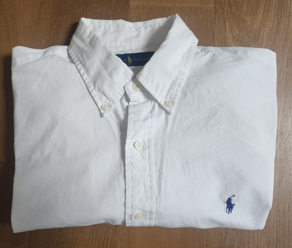 폴로랄프로렌 화이트 포플린셔츠(L) 상품이미지2