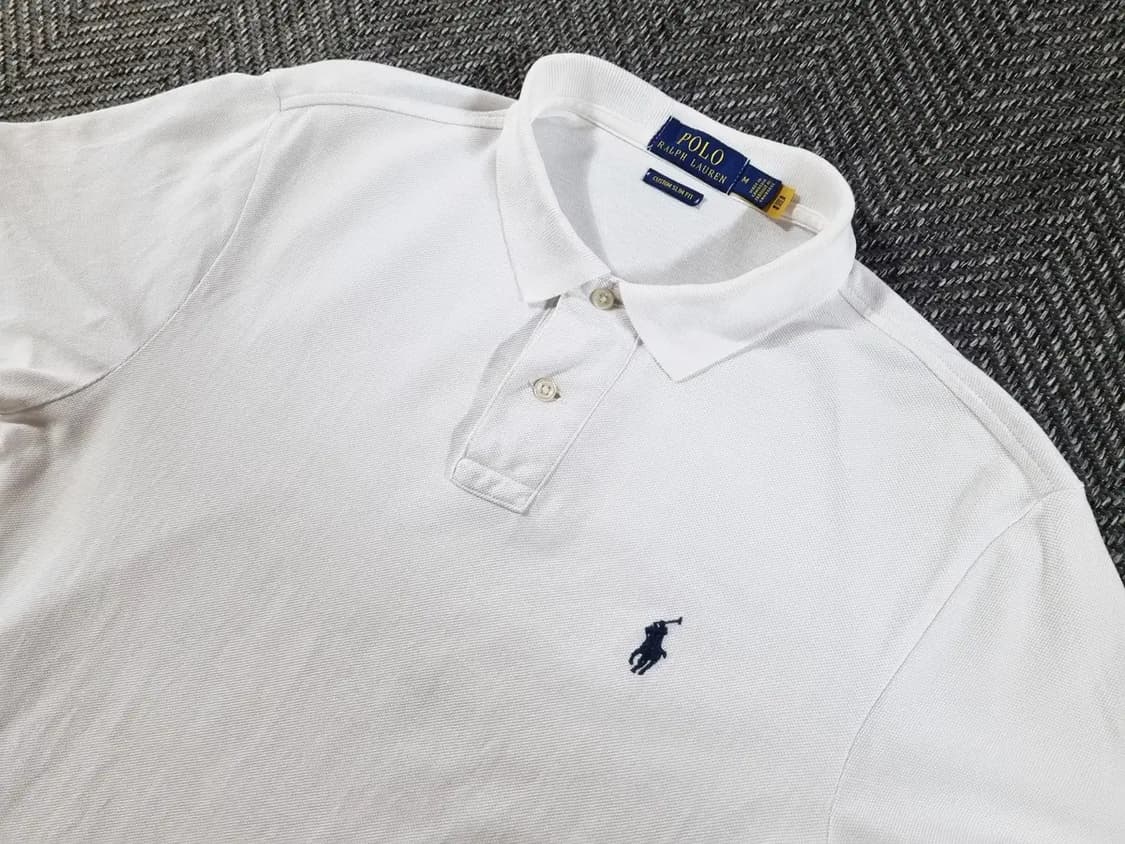 QR 폴로 랄프로렌 화이트 반팔 카라티 상품이미지3
