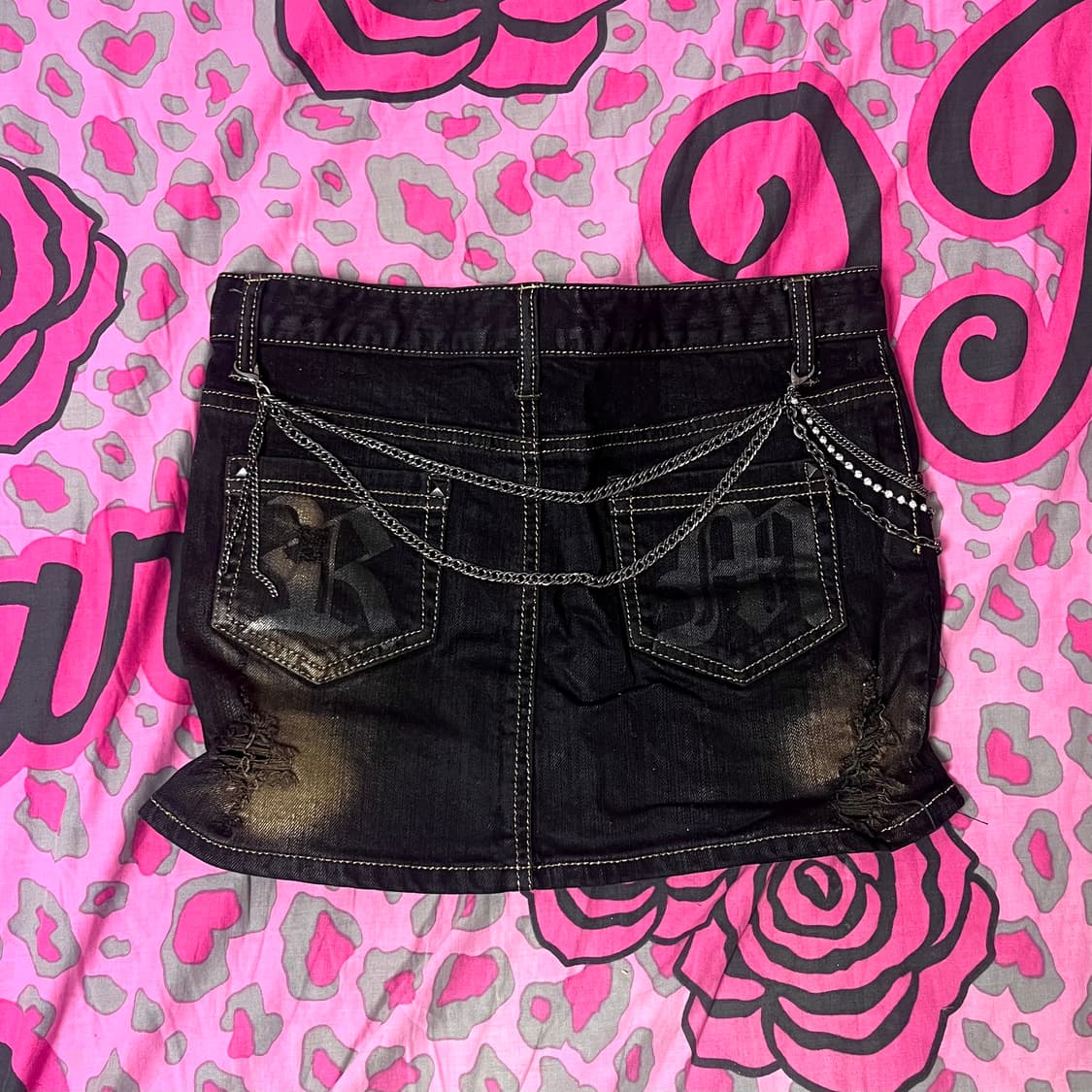 MA*RS마즈d.i.a 오네갸루대장 체인 골드워싱 스커트 펑크y2k나나깔 상품이미지2