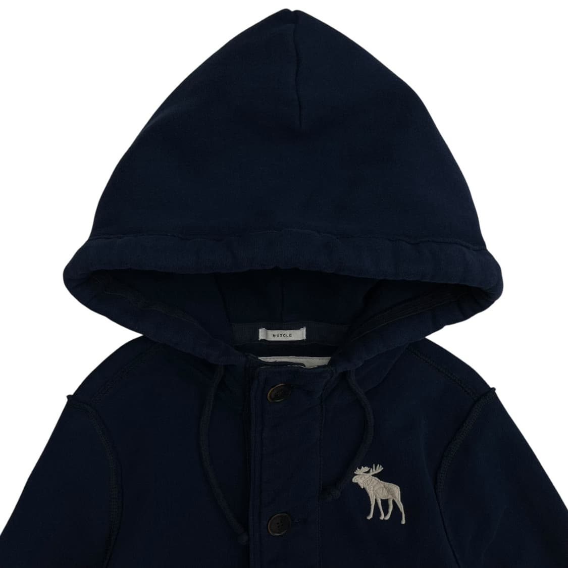 아베크롬비 빅순록 네이비 버튼 후드자켓 M 상품이미지5