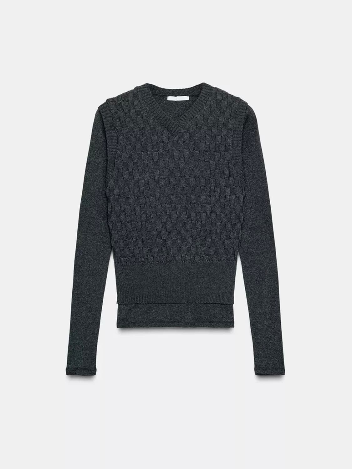 자라세일 콤비 베스트 스웨터  상품이미지1