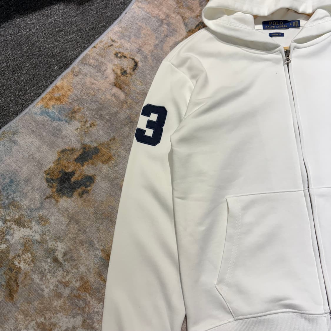 폴로 빅포니3 화이트 후드집업 상품이미지2