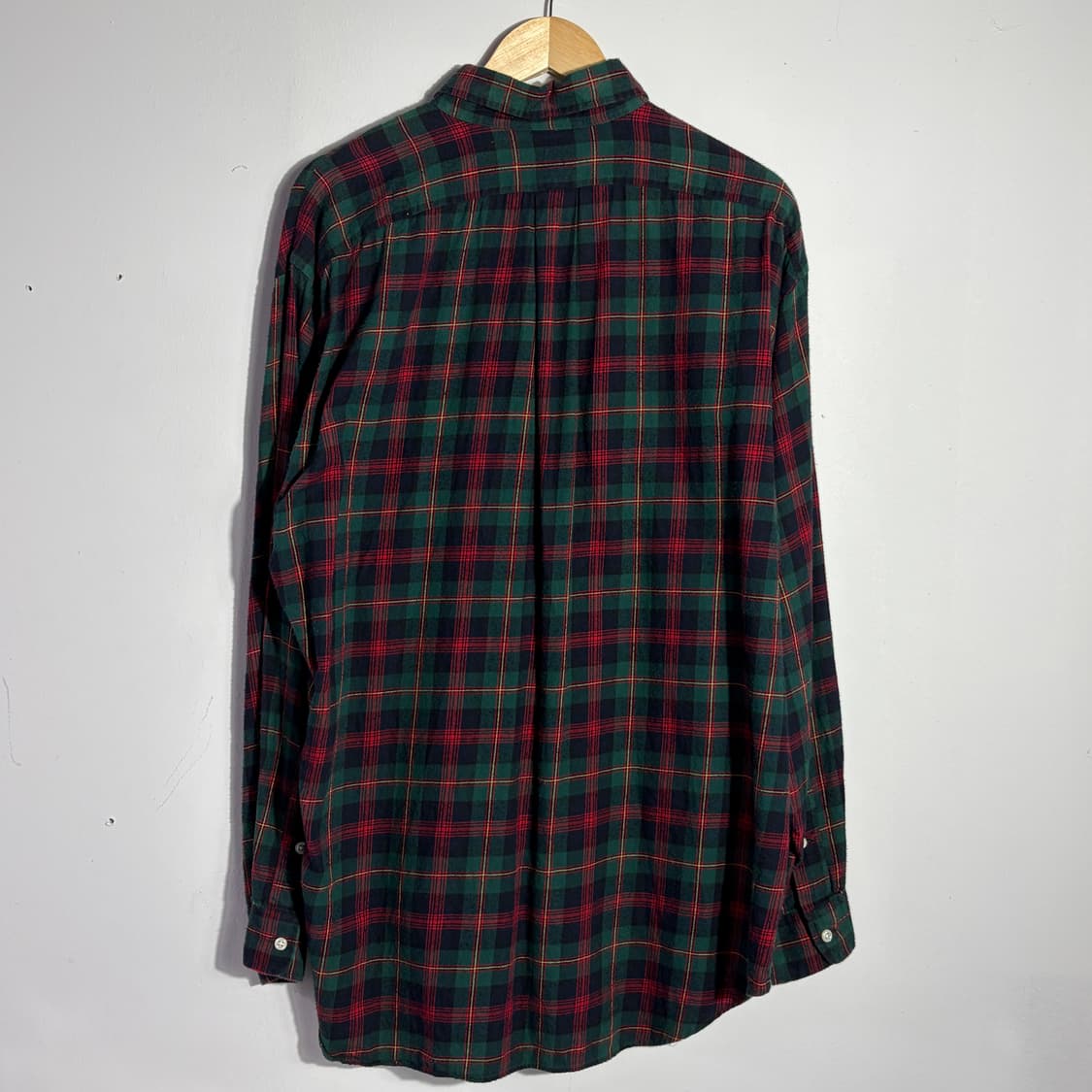 폴로 랄프로렌 빈티지 그린 & 레드 체크 셔츠 (무료배송) 상품이미지3
