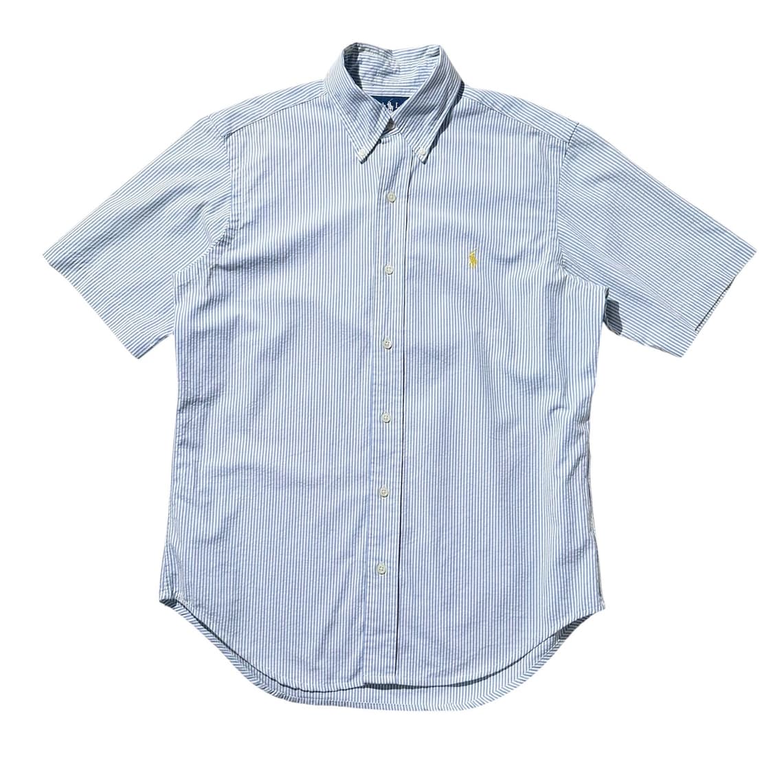 폴로 랄프로렌 시어서커 스트라이프 반팔 셔츠 상품이미지1