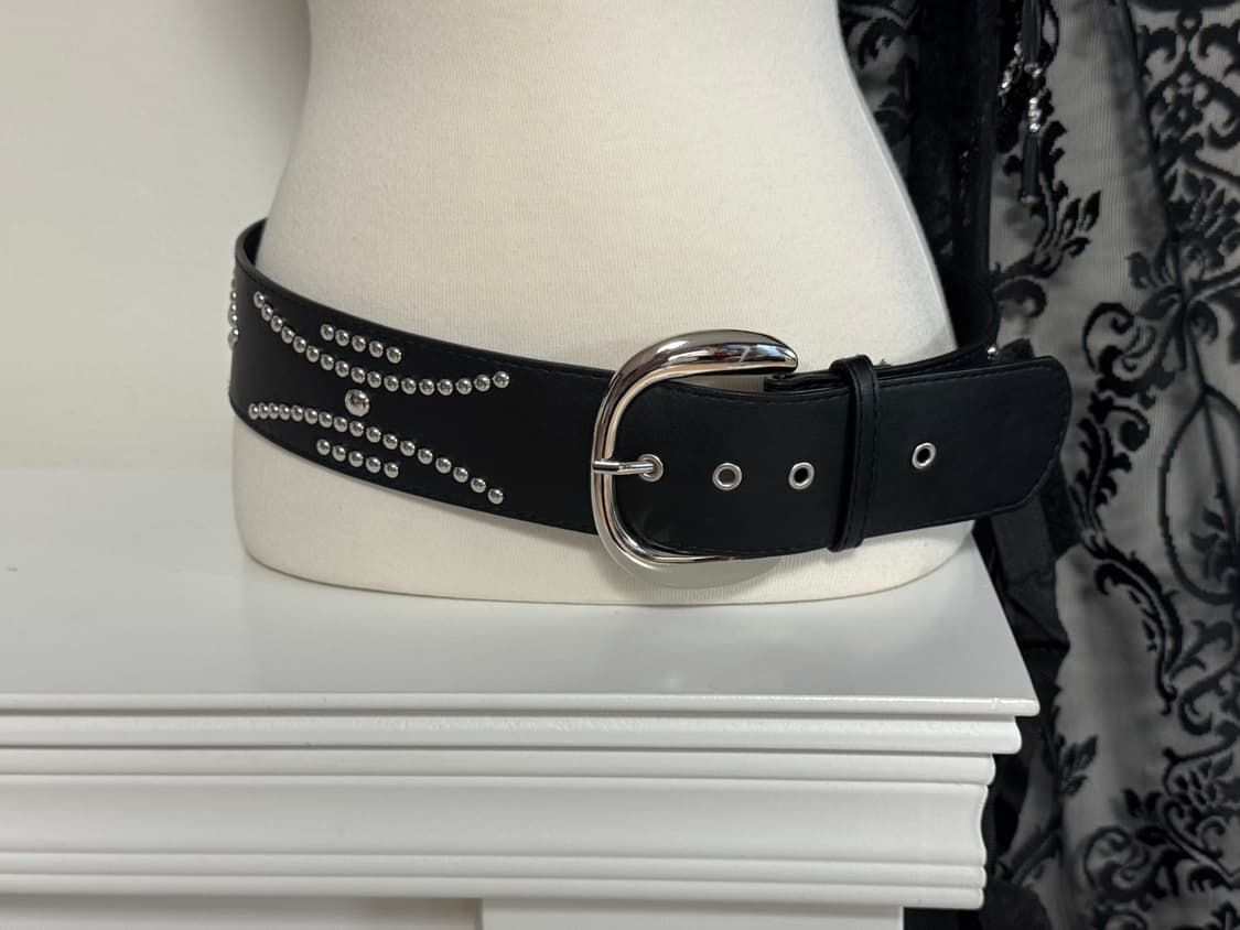 빅버클 스터드 캐피탈 벨트  상품이미지6