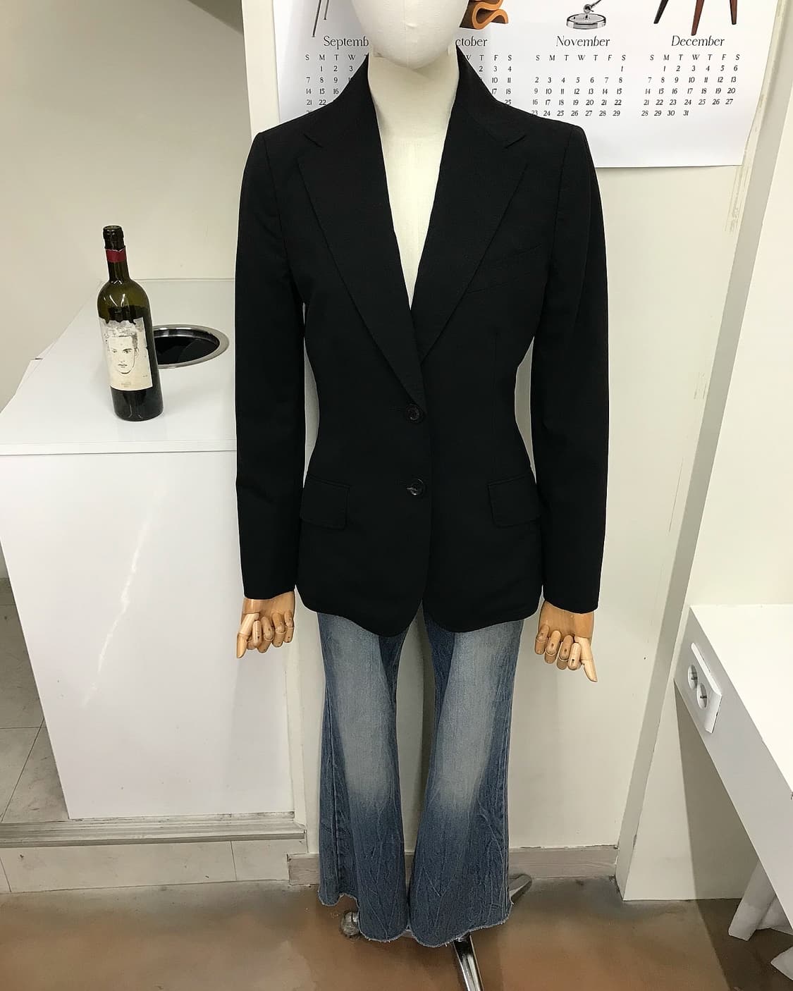 버버리 블랙 울 블레이저 자켓 상품이미지7