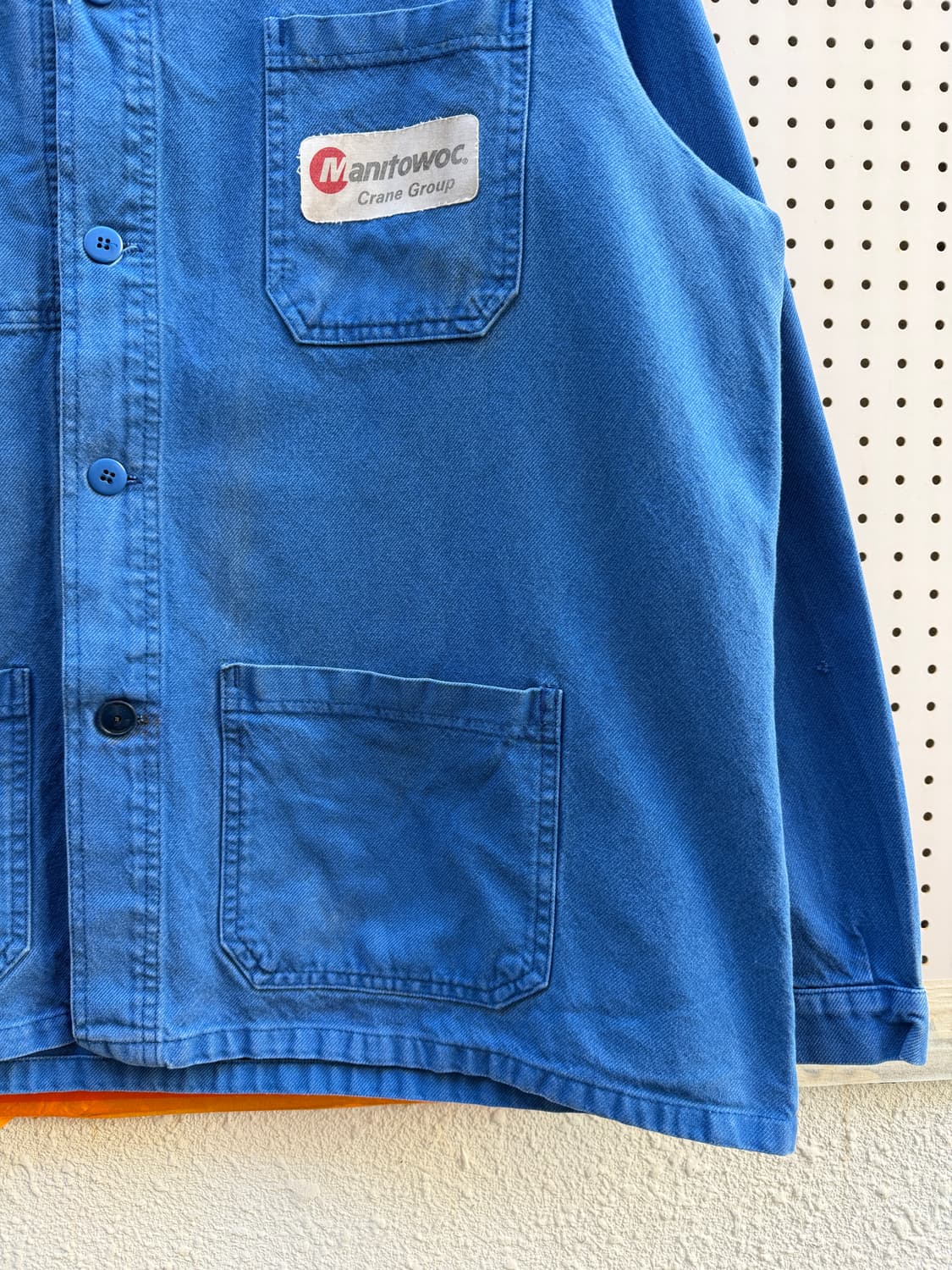 OLD VINTAGE WASHED BLUE FRENCH 프렌치워크자켓 상품이미지7