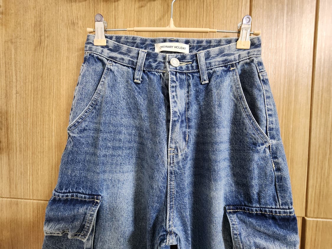 (S)여성 오디너리홀리데이 카고 데님 팬츠 상품이미지3