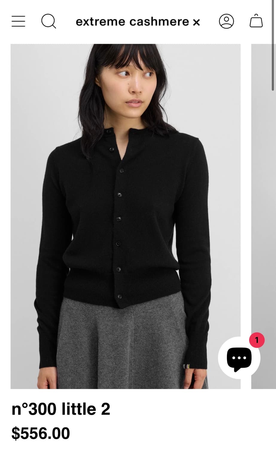 [F]익스트림캐시미어 26ss 리틀2 가디건/블랙 상품이미지2