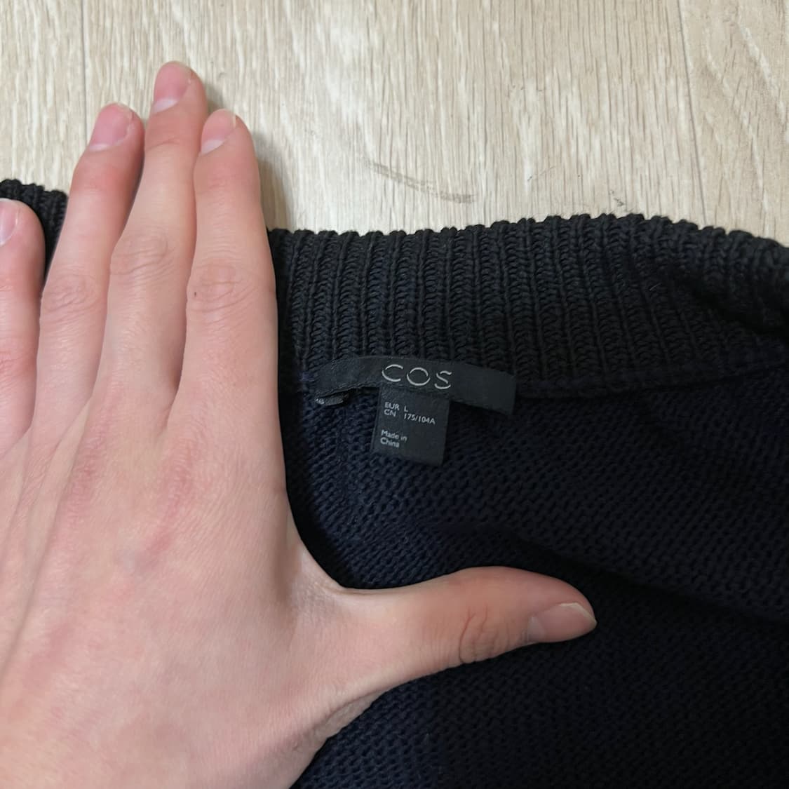 COS 코스 여성 언발란스 니트 가디건 L/100  상품이미지4