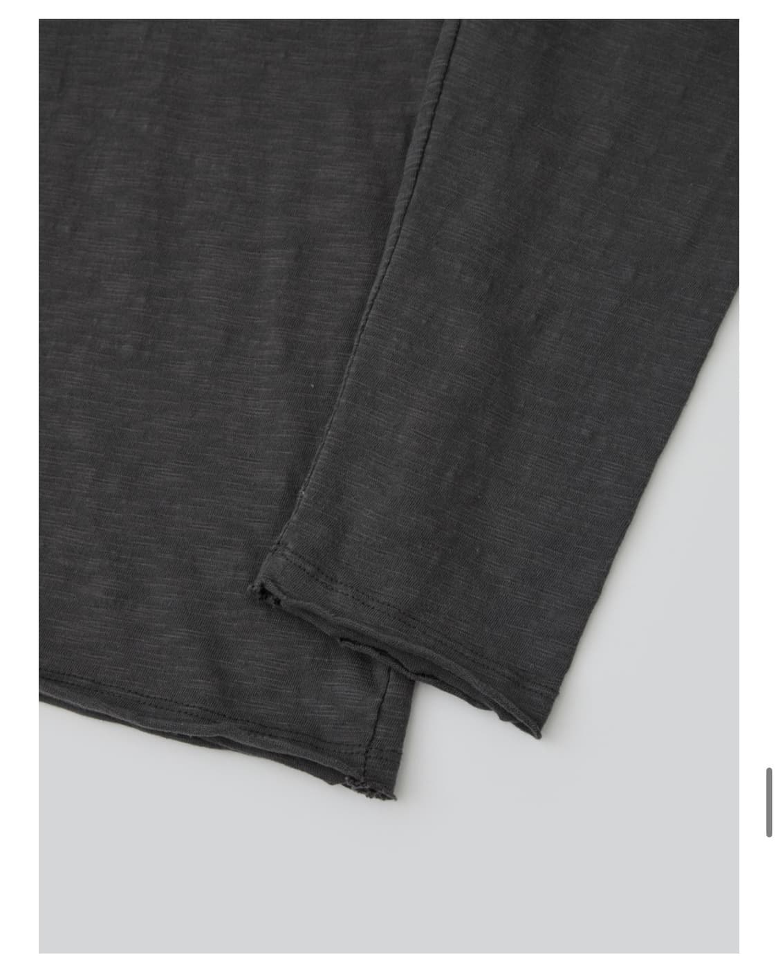 파프레가 컷오프 크롭 롱슬리브 차콜 상품이미지2