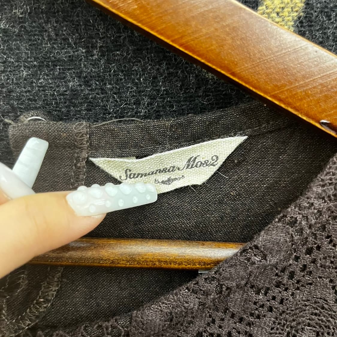 빈티지 코지 잔꽃 뜨개 아방핏 셔링 베이비돌 롱원피스 K0068 상품이미지5