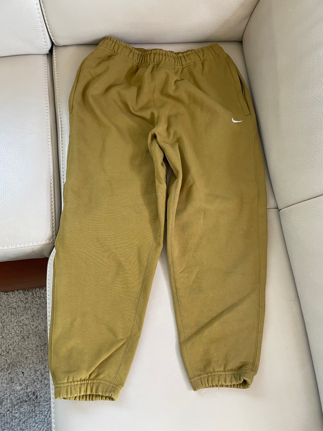 나이키 nrg 솔로 스우시 플리스 팬츠 데저트 모스 (아시아 m) 팔아용 상품이미지1