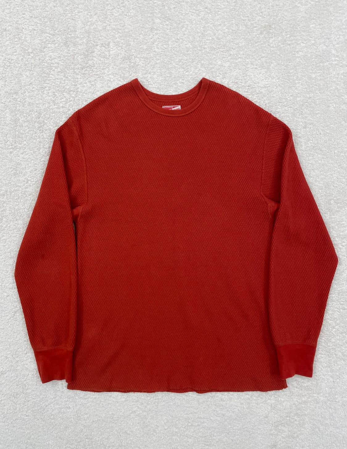 23FW 리얼맥코이 와플 써멀 롱슬리브 레드 [42 / XL] 상품이미지2