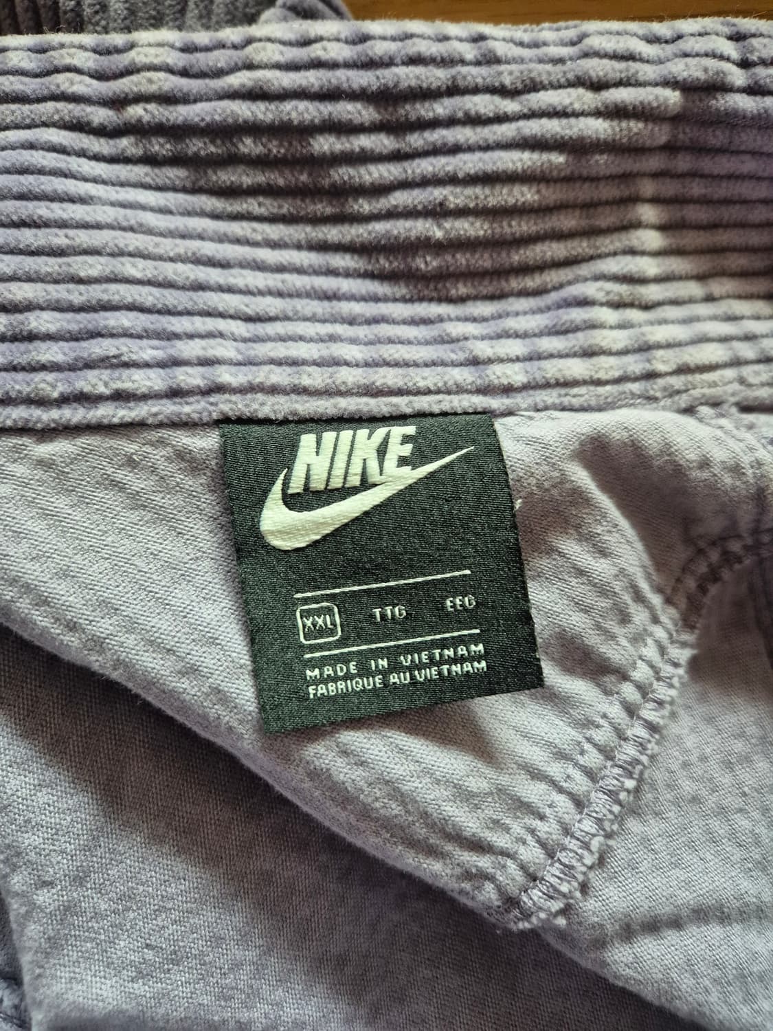 나이키 헤리티지 코듀로이 윈드러너 자켓 xxl 라벤더 상품이미지3