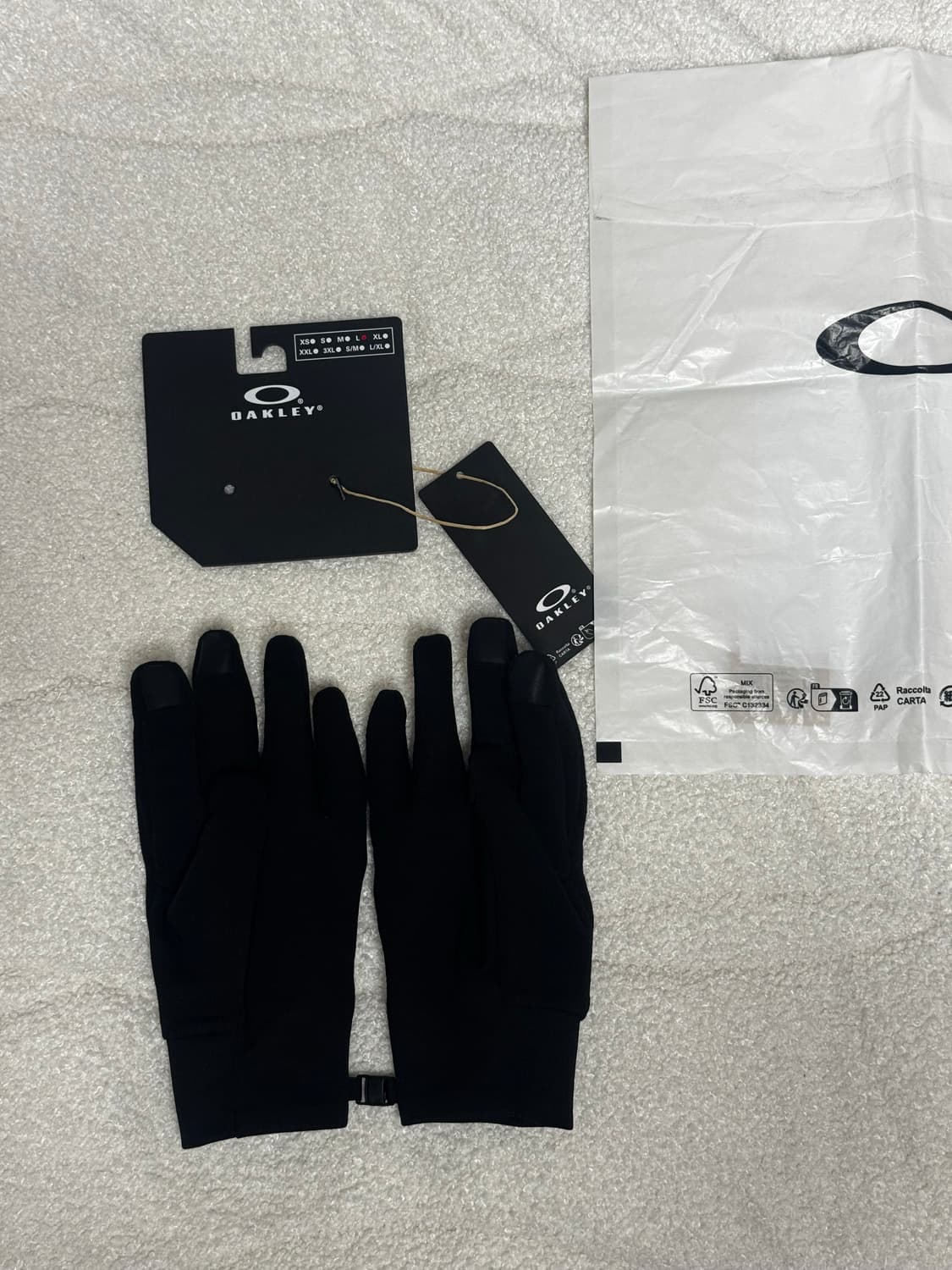 Q 오클리 플리스 장갑 블랙 (스마트폰 터치 0) 상품이미지2